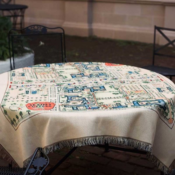 Scripps Vintage Map Tapestry Throw-01