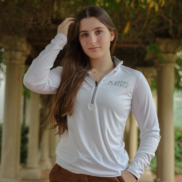 Scripps College Half-Zip Women’s Pullover-01